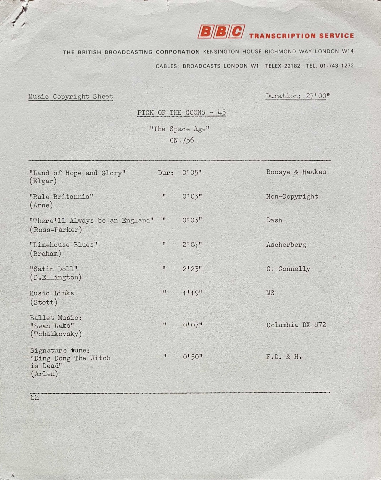 Inserts from CN 756 23
